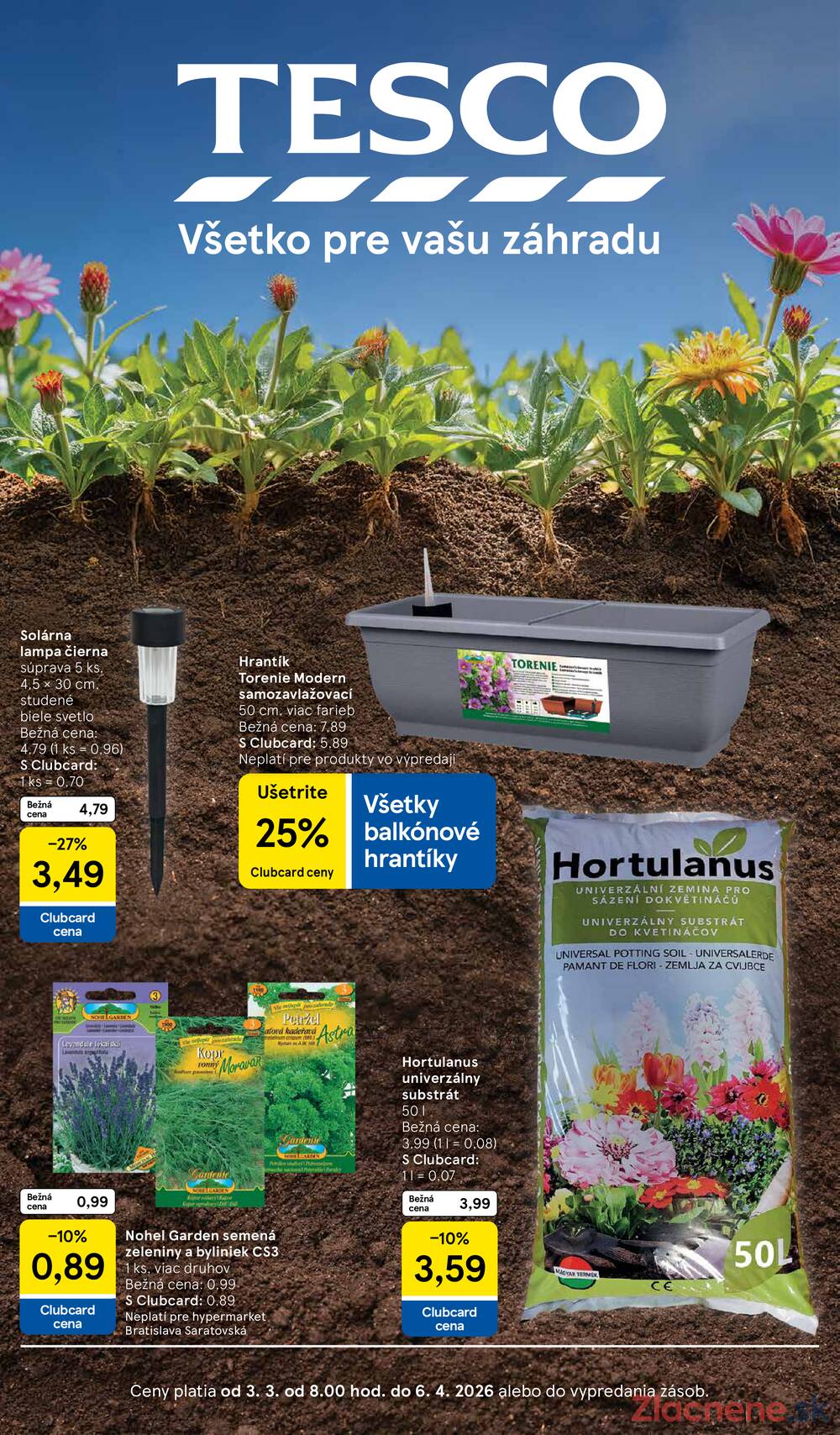 Leták Tesco - Tesco katalog 3.3. - 6.4. - strana 1