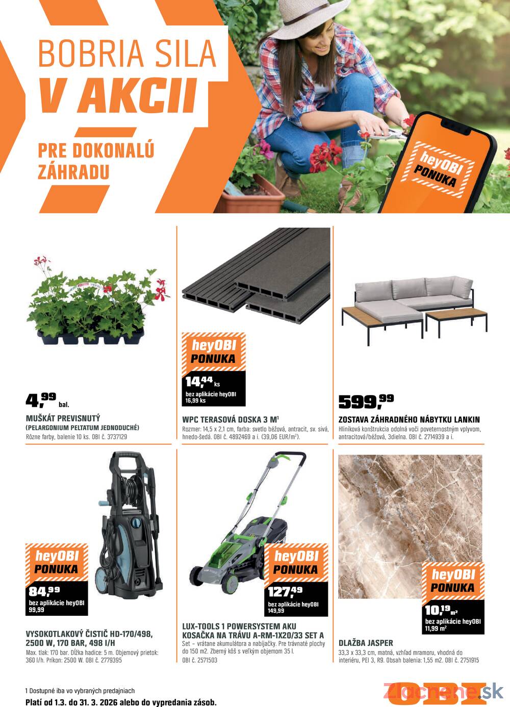 Leták OBI - OBI od 1.3. do 15.3.2026 - strana 1