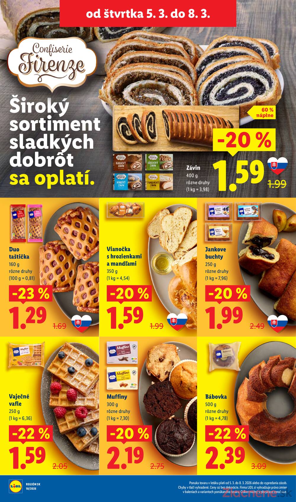Lidl Pondělok 2.3. - 8.3.