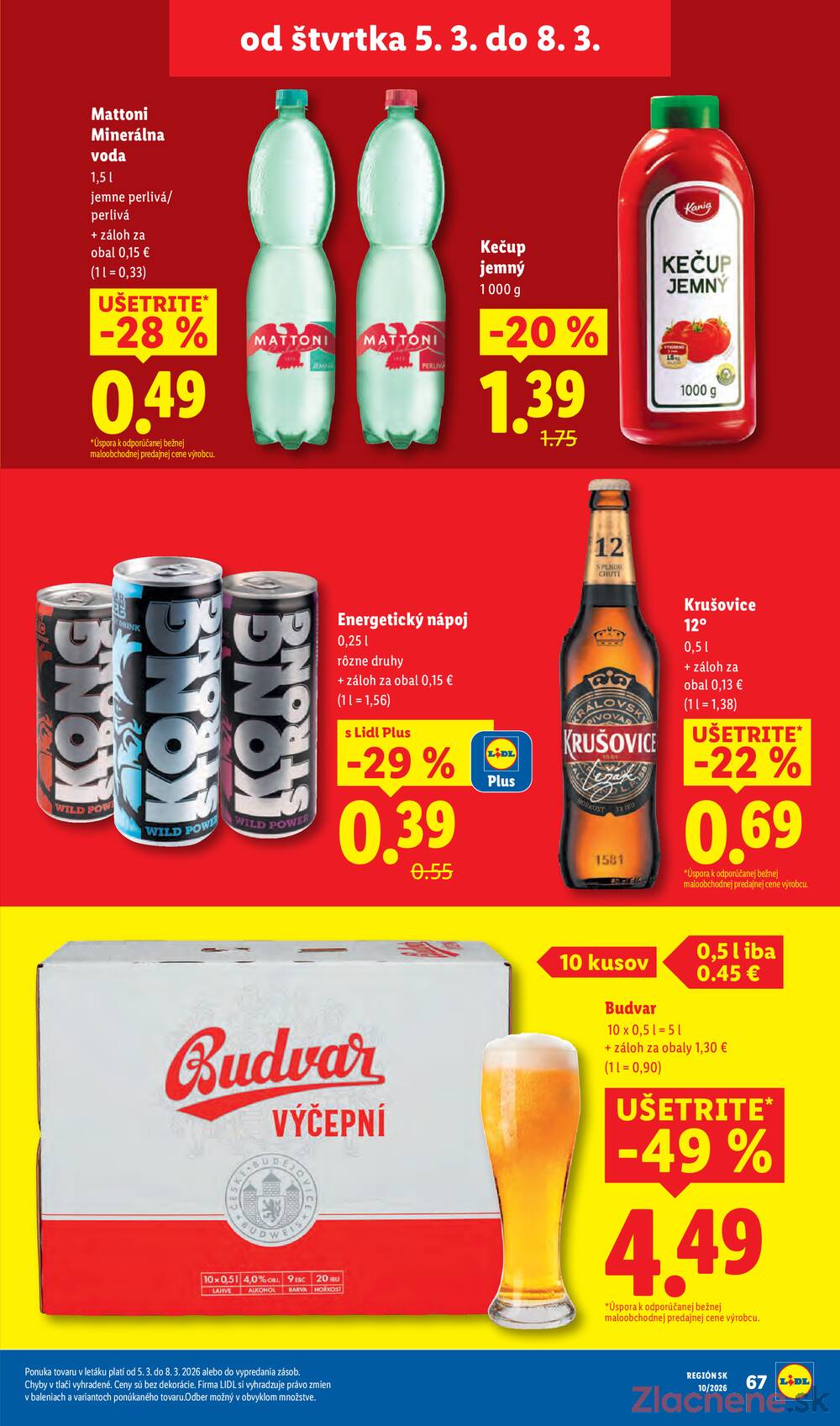 Lidl Pondělok 2.3. - 8.3.