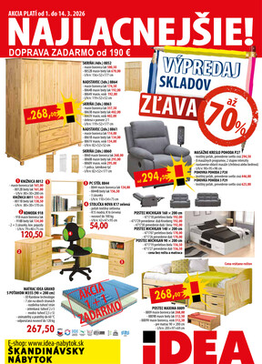 IDEA nábytok : 1 leták