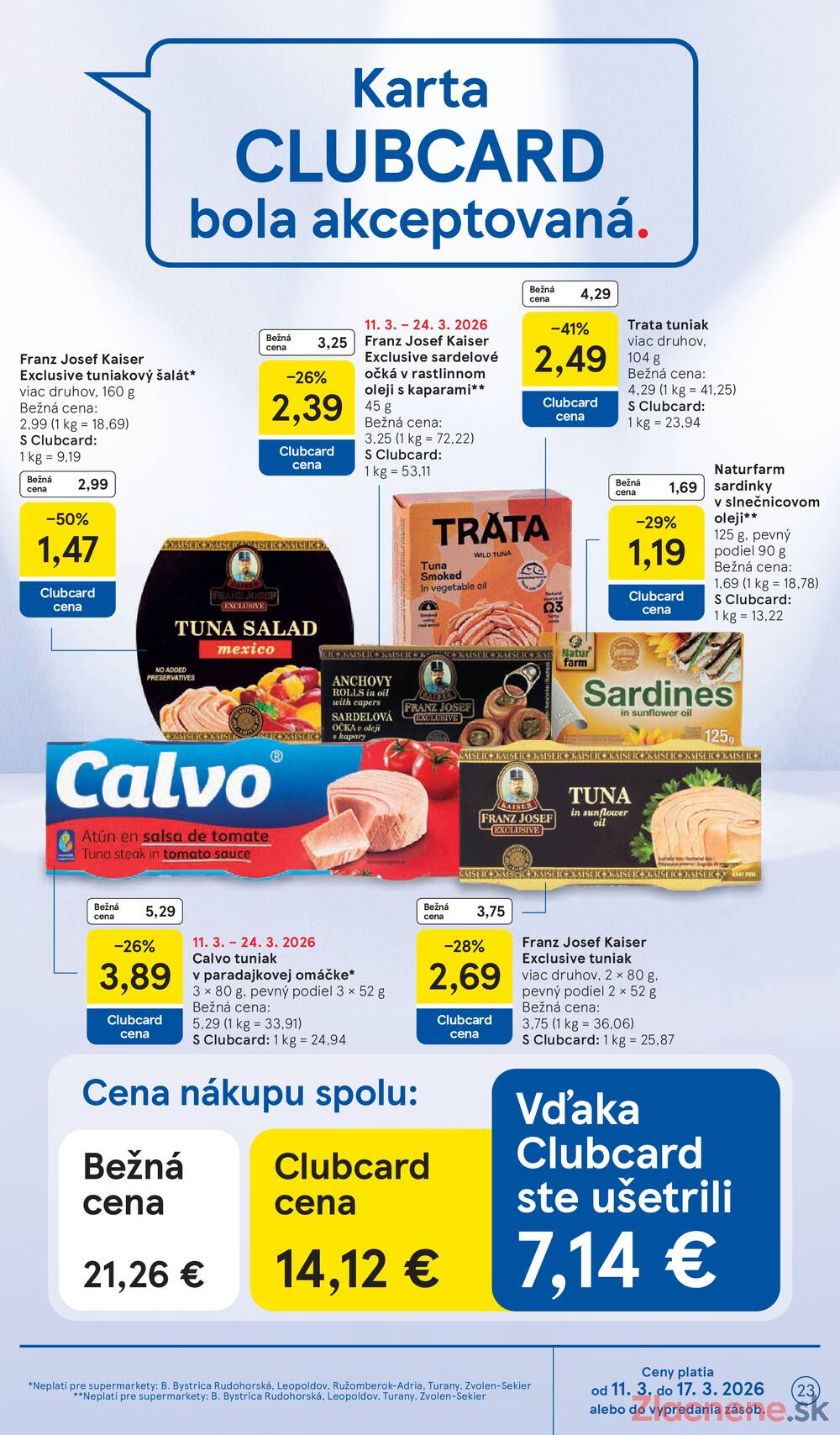 Leták Tesco - Tesco supermarkety od 11.3. do 17.3.2026 - strana 23