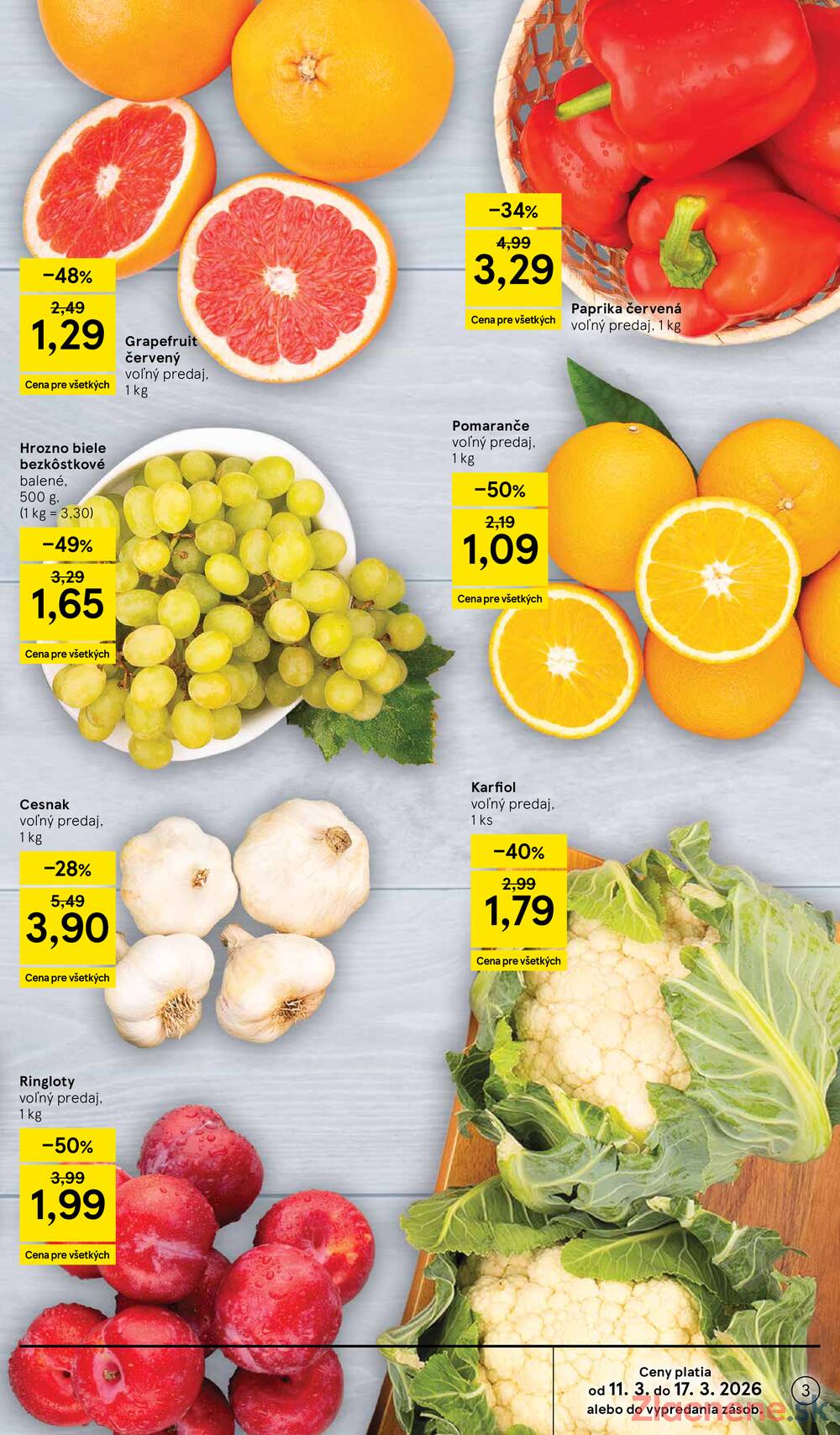 Leták Tesco - Tesco malé hypermarkety 11.3. - 17.3. - strana 3