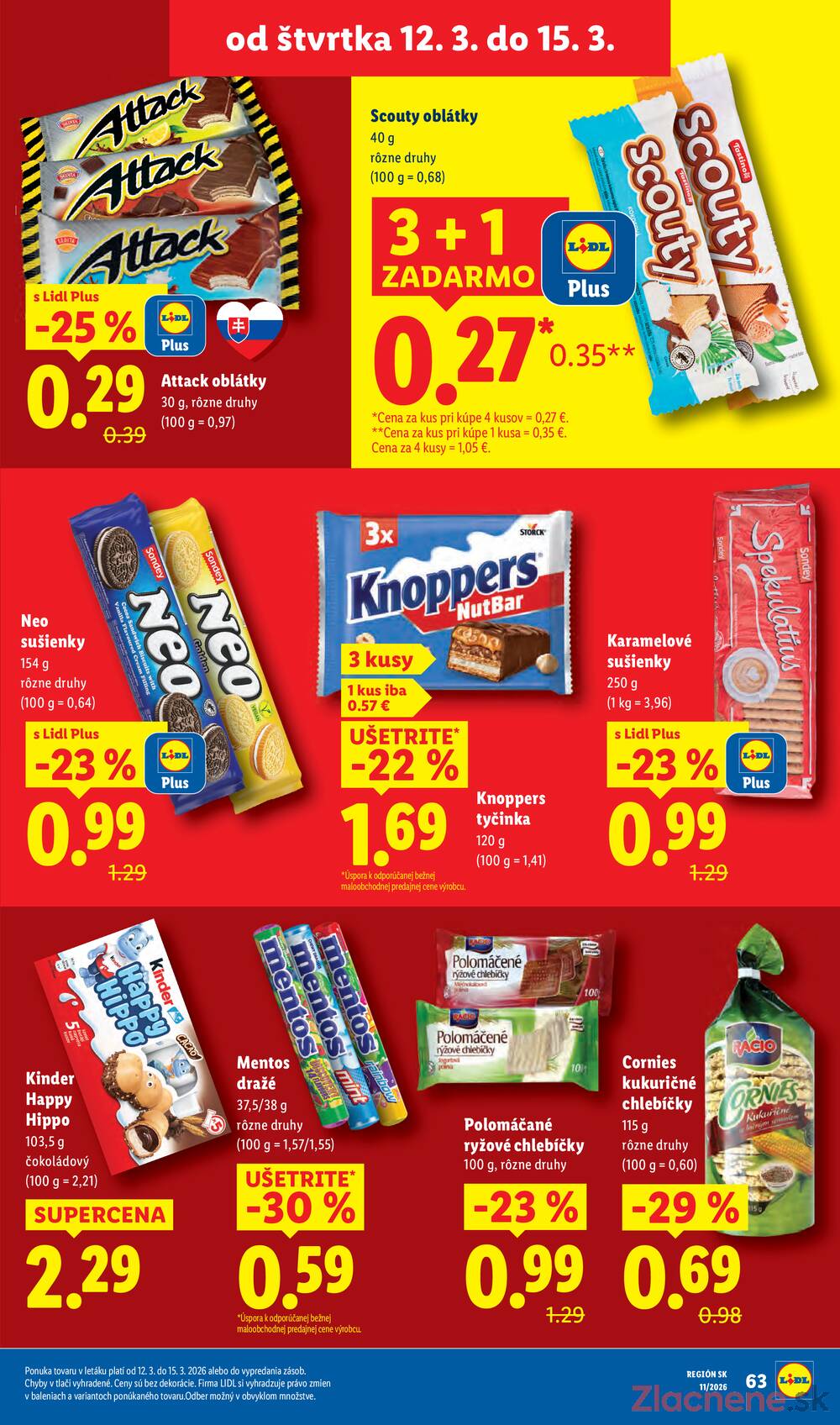 Lidl Štvrtok 12.3. - 15.3.