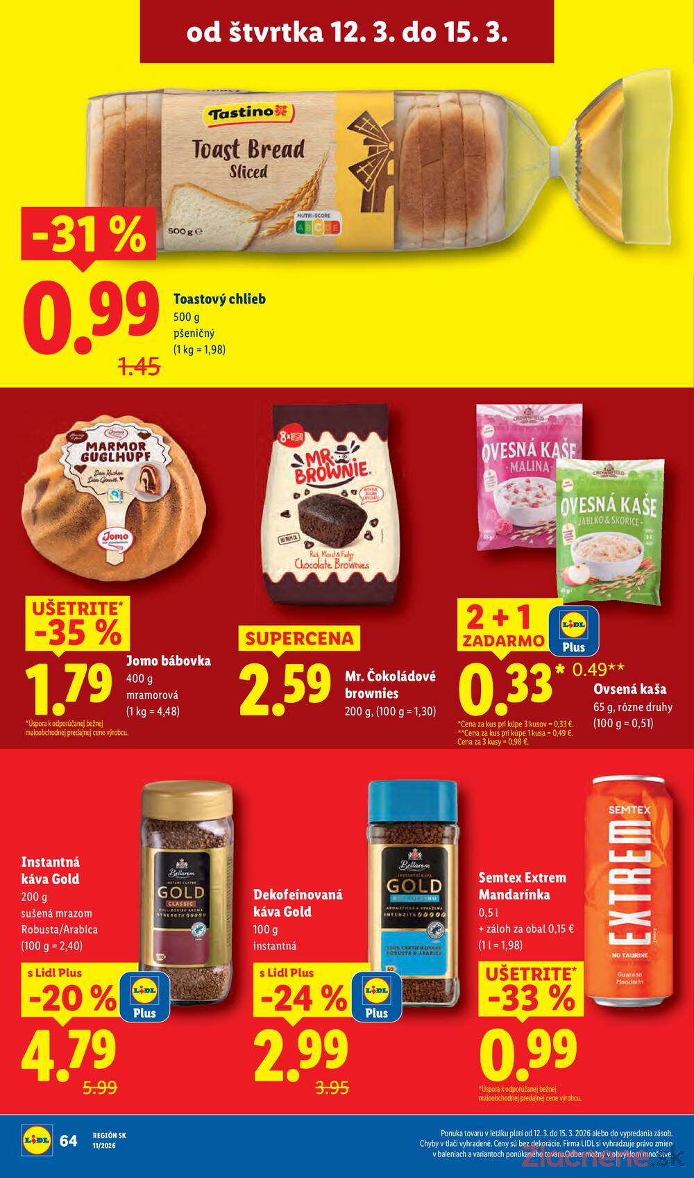 Lidl Štvrtok 12.3. - 15.3.