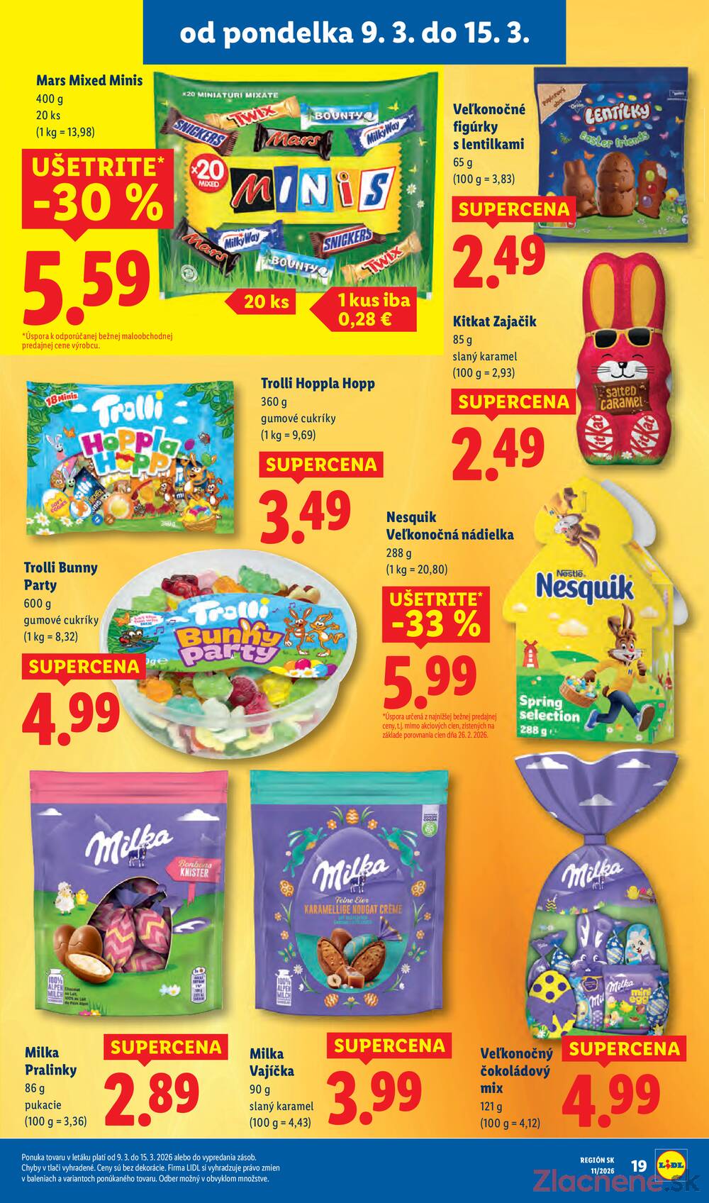 Lidl Štvrtok 12.3. - 15.3.
