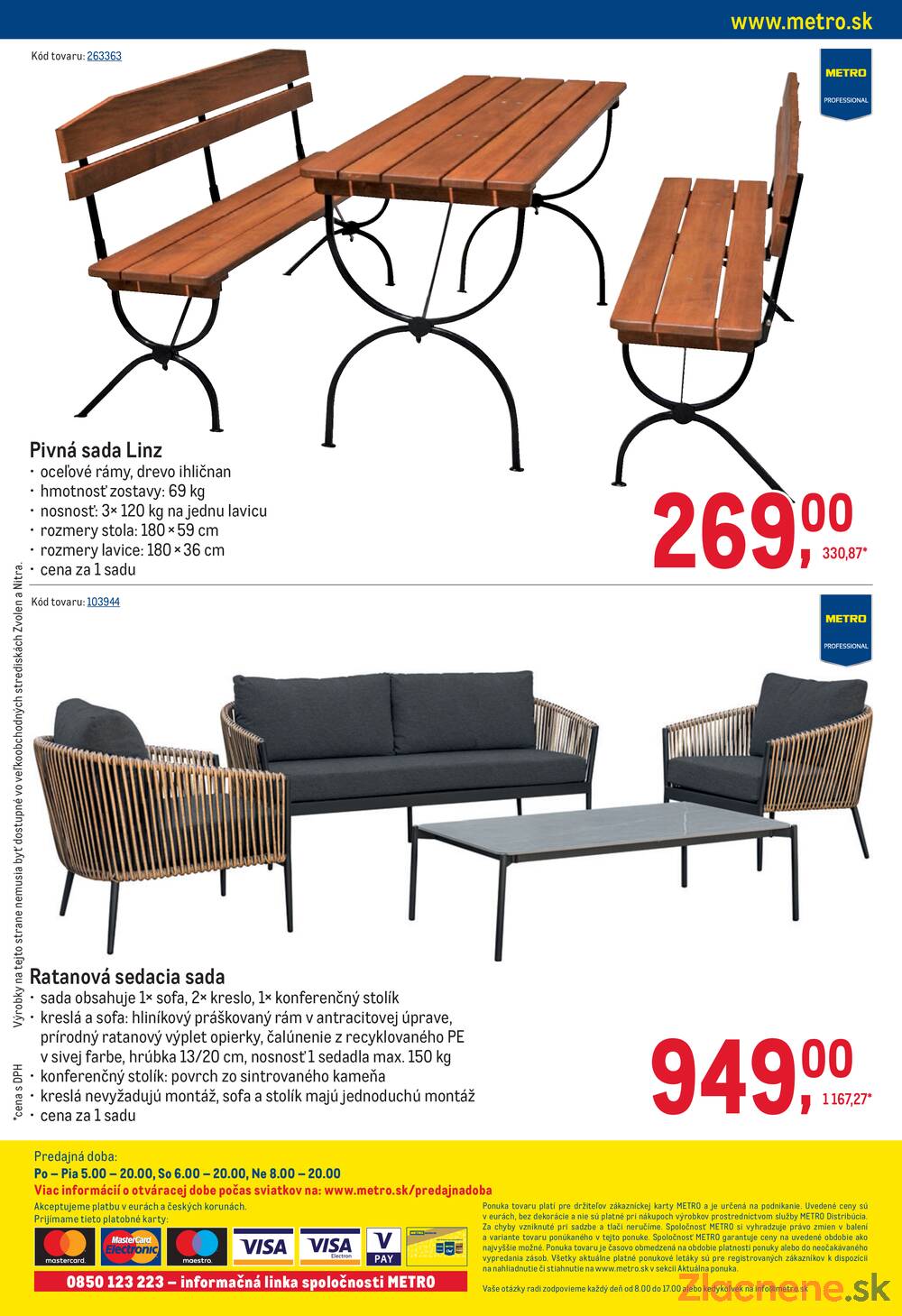 Metro Vonkajšie vybavenie do 7.4.