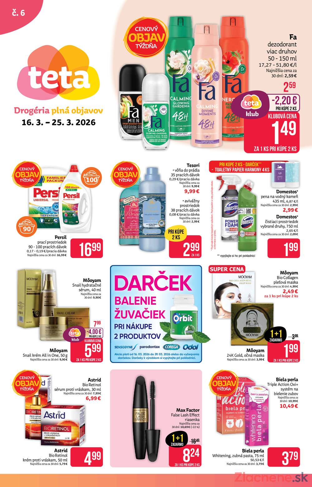 Leták TETA drogerie - TETA drogerie do 25.3. - strana 1