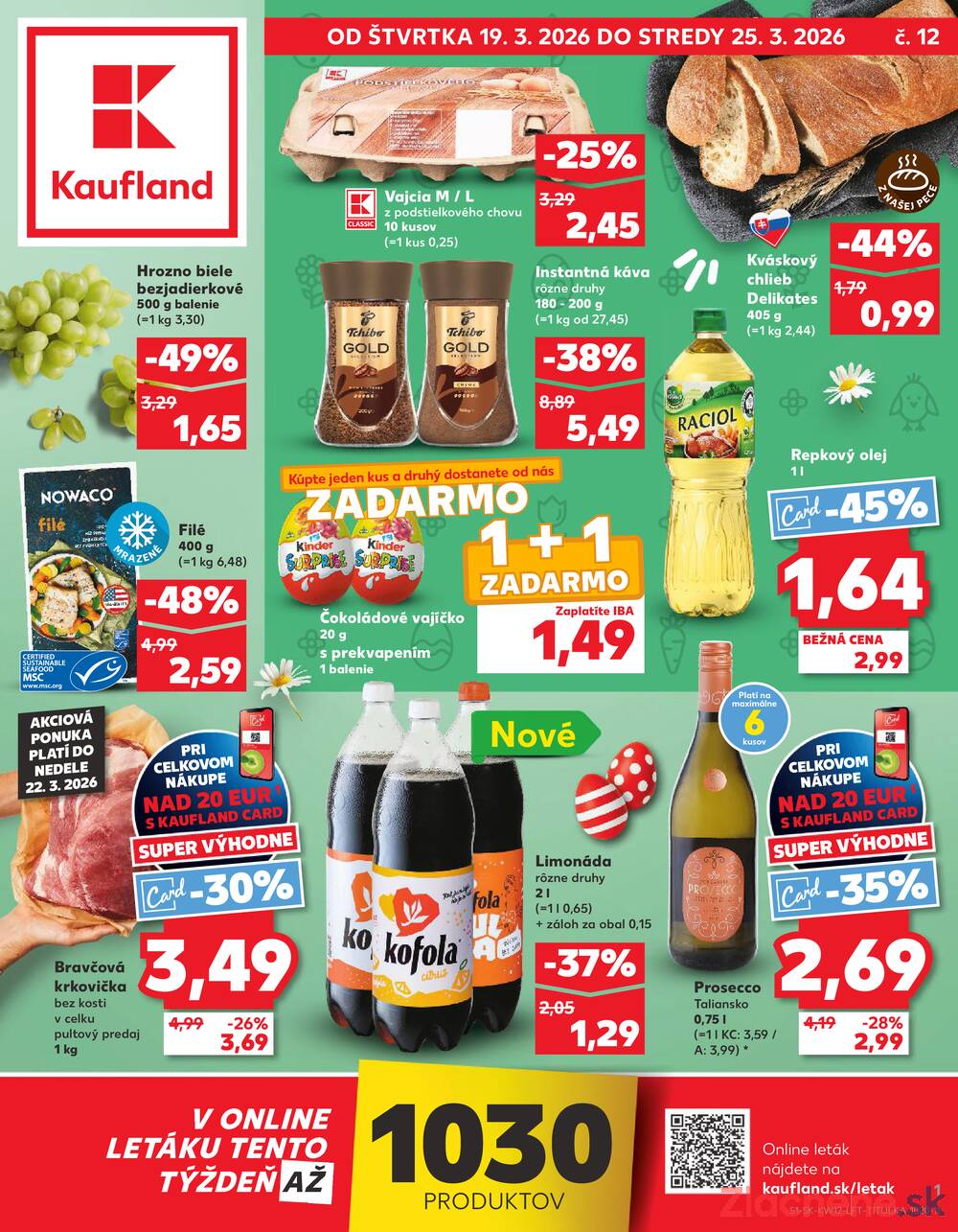 Kaufland 19.3. - 25.3. - Kaufland Zlaté Moravce