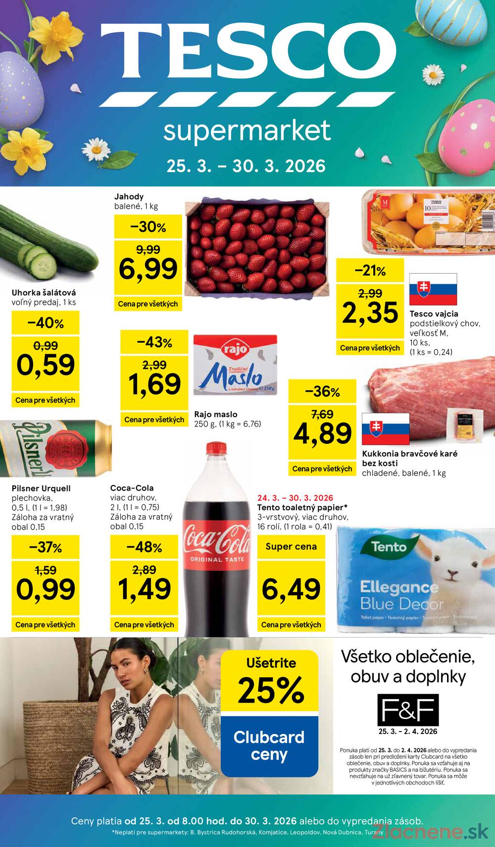 Tesco supermarkety od 25.3. do 30.3.2026