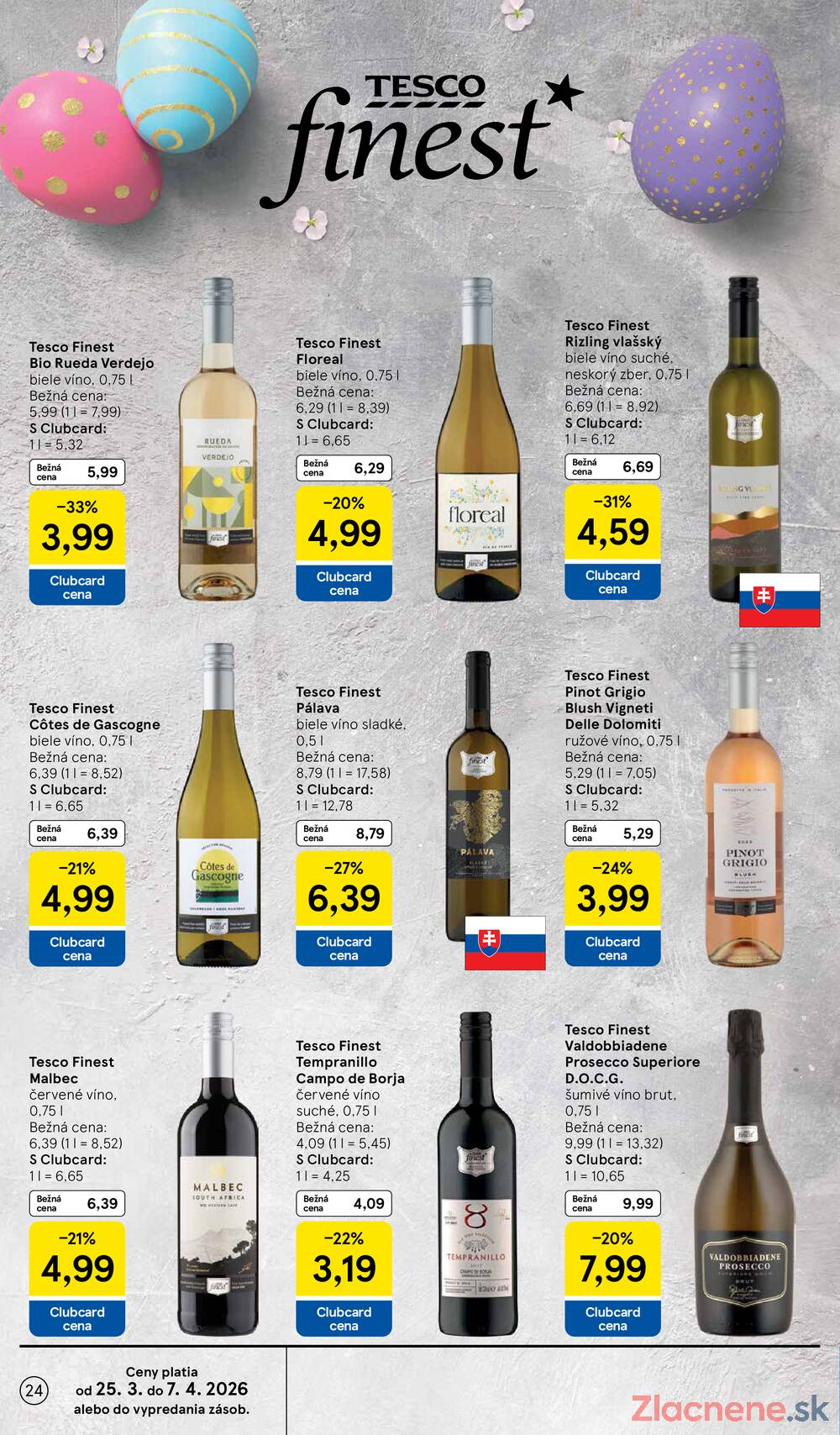 Tesco supermarkety od 25.3. do 30.3.2026