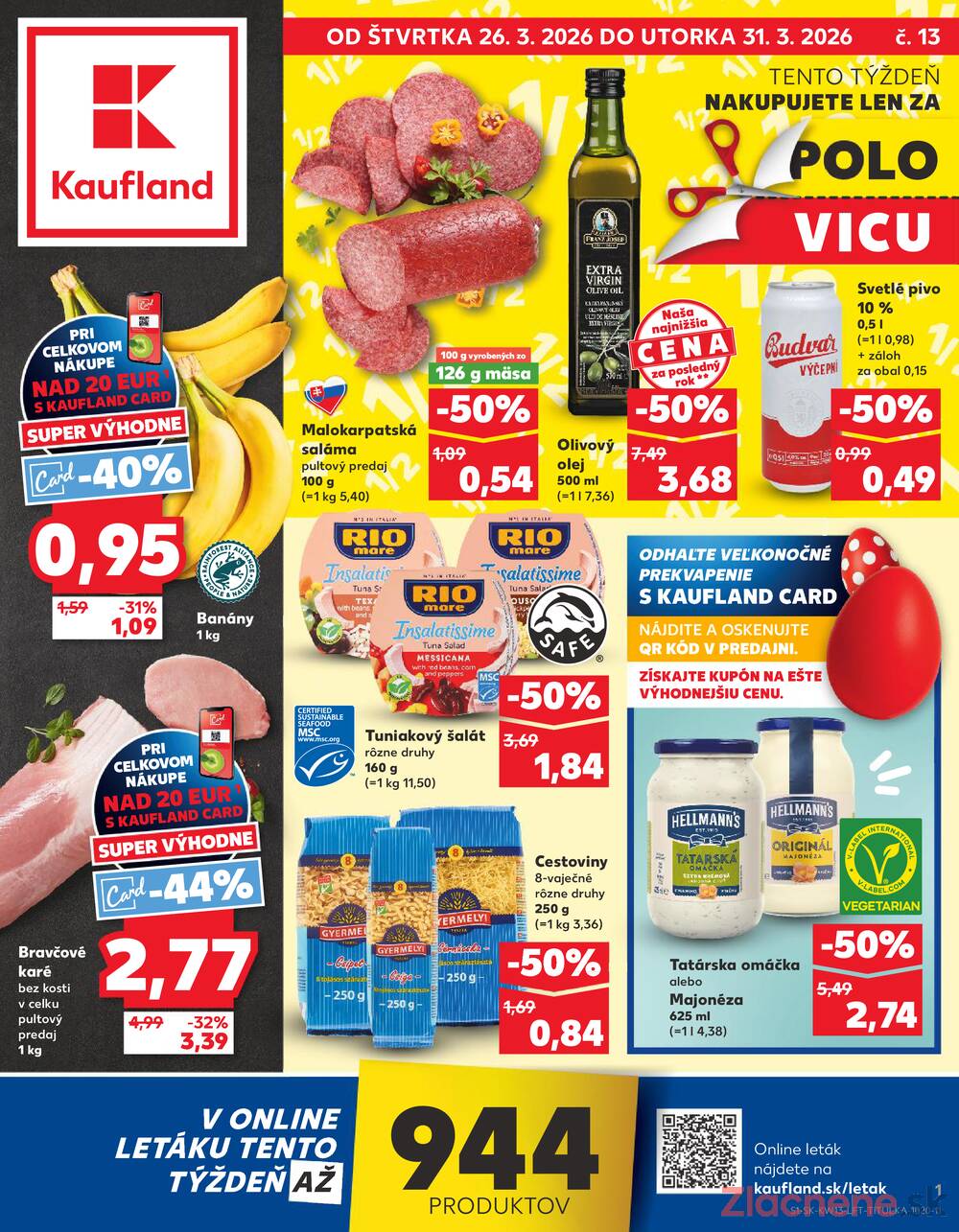 Leták Kaufland - Kaufland 26.3. - 31.3. - Kaufland Dolný Kubín - strana 1