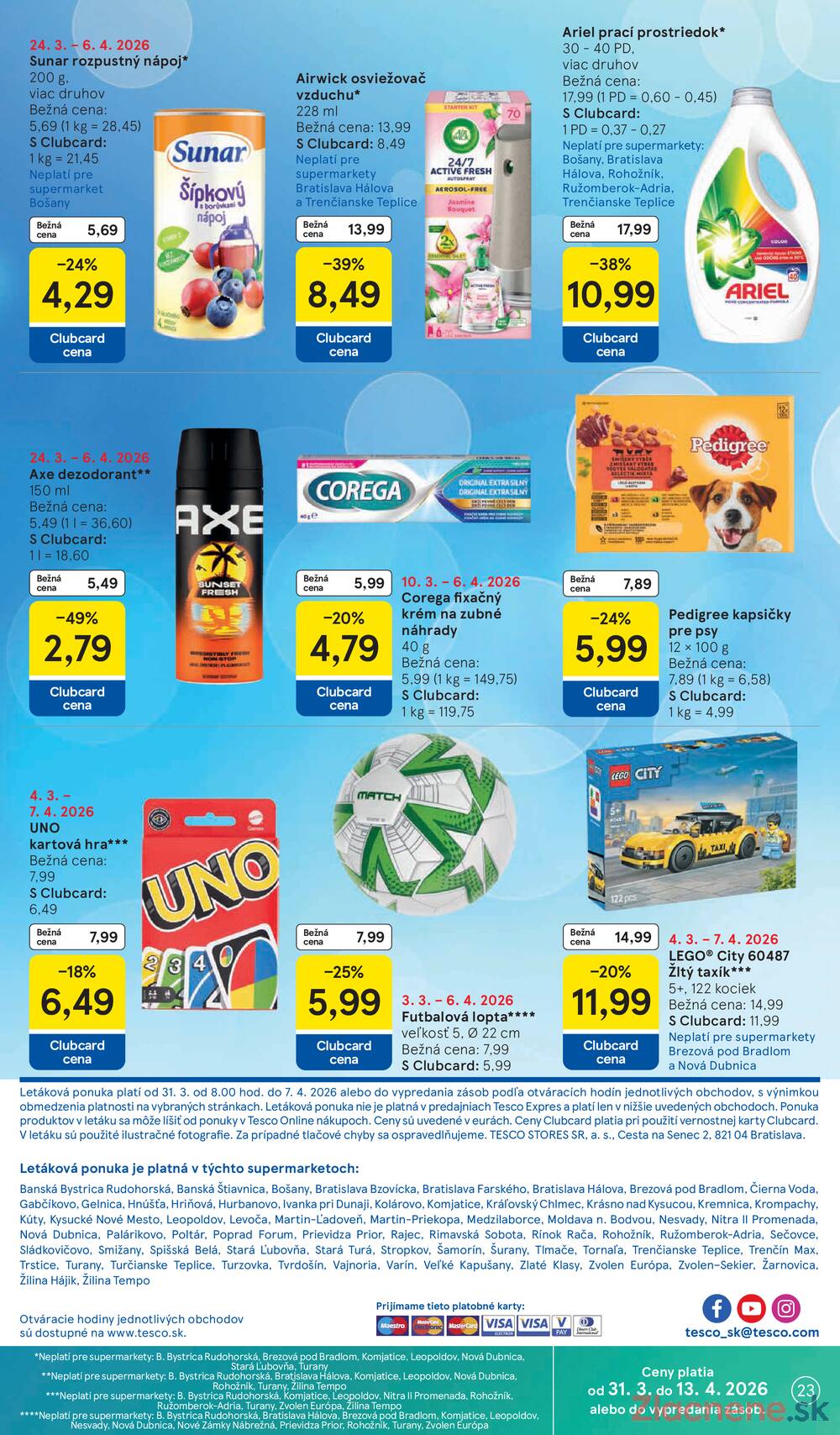 Leták Tesco - Tesco supermarkety od 31.3. do 7.4.2026 - strana 23