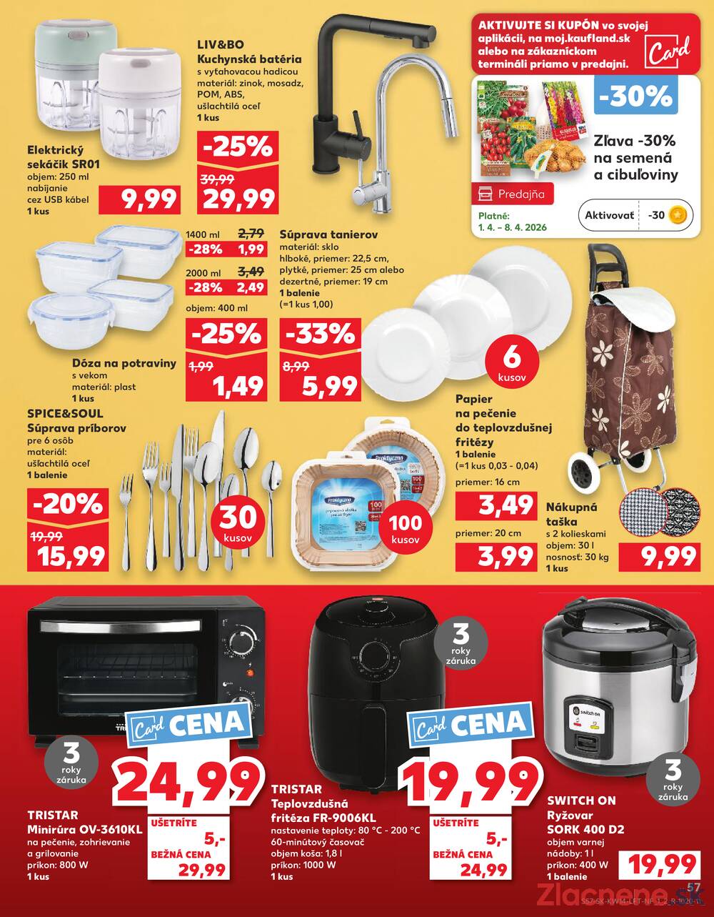 Leták Kaufland - Kaufland 1.4. - 8.4. - Kaufland Tvrdošín - strana 57 Leták Kaufland - Kaufland 1.4. - 8.4. - Kaufland Tvrdošín - strana 57