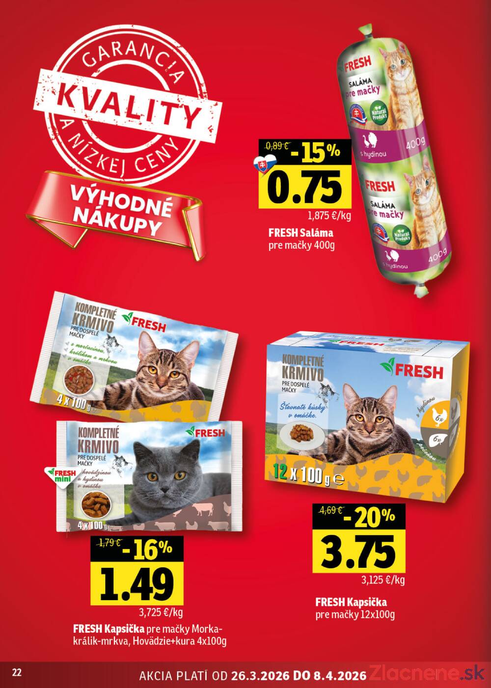 Leták Fresh - Fresh do 8.4. - strana 22