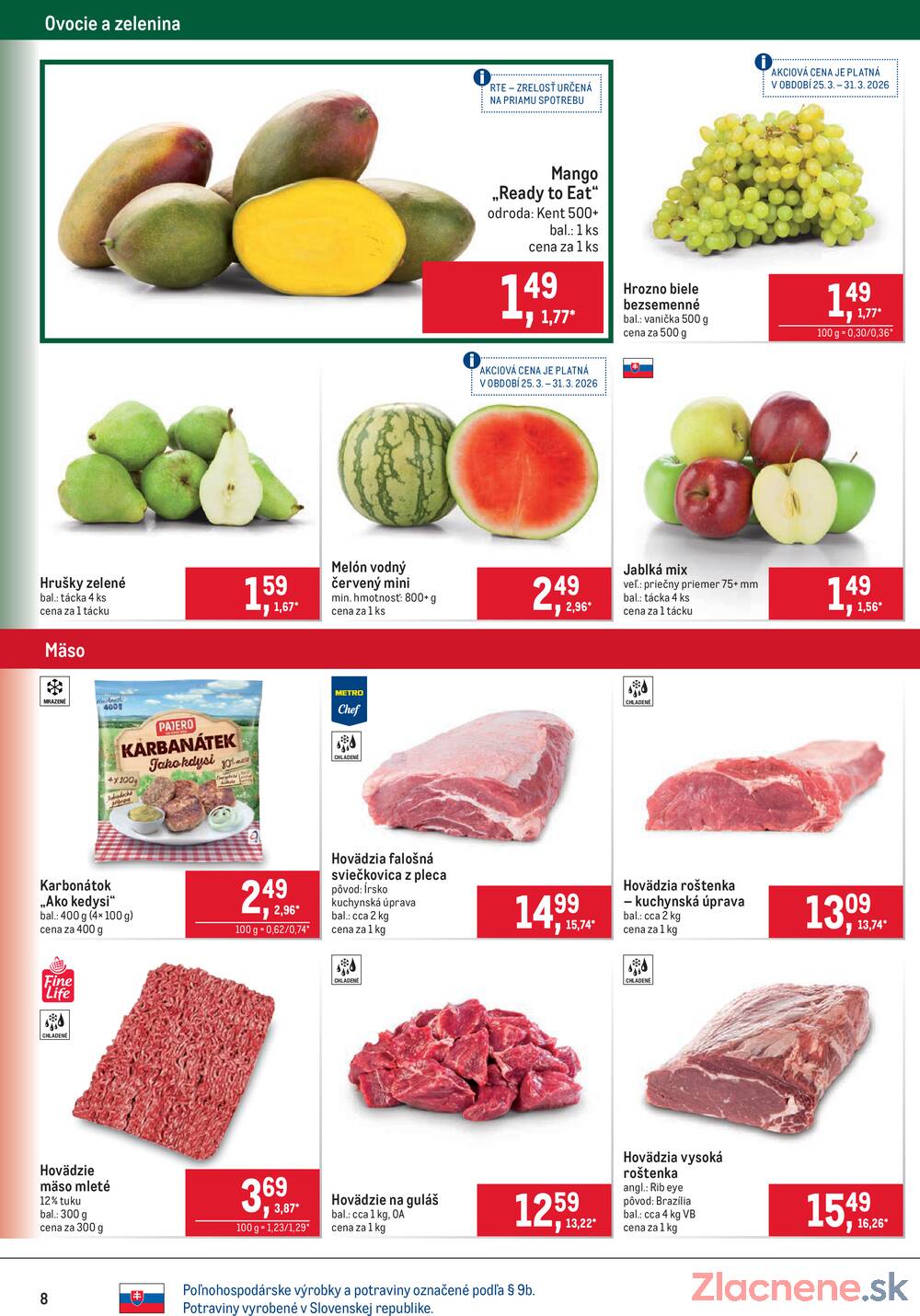 Leták METRO - METRO Maloobchod do 7.4. - strana 8