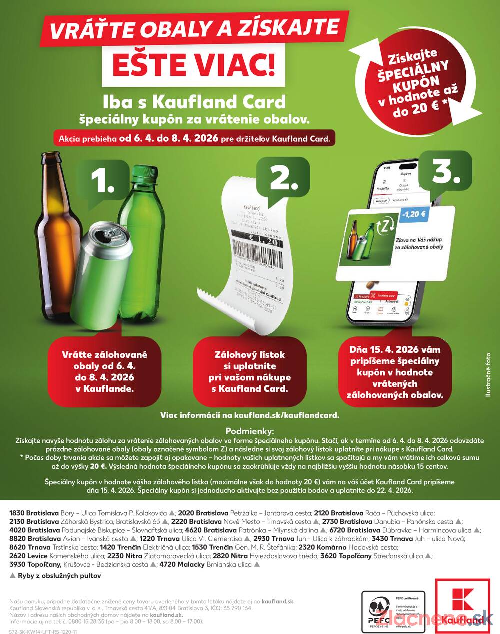 Kaufland 1.4. - 8.4. - Kaufland Bratislava - Avion (Ivanská cesta)