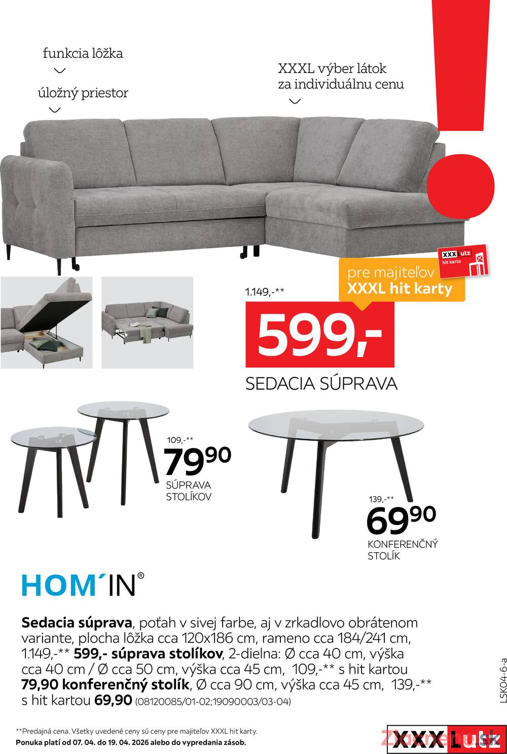 Leták XXXLutz - XXXLutz Top ponuka 7.4. - 19.4. - strana 1 Leták XXXLutz - XXXLutz Top ponuka 7.4. - 19.4. - strana 1