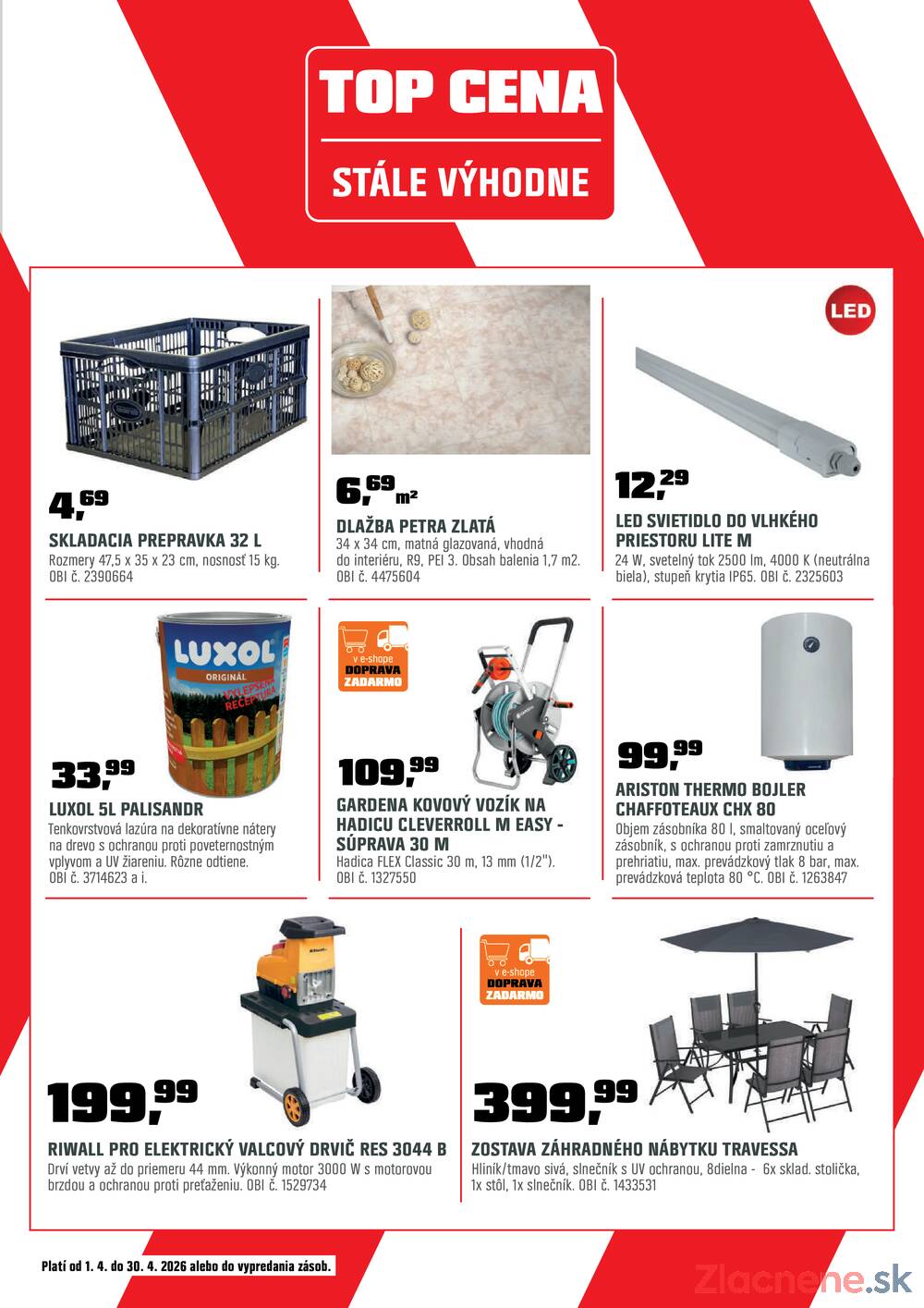 OBI od 1.4. do 30.4.2026