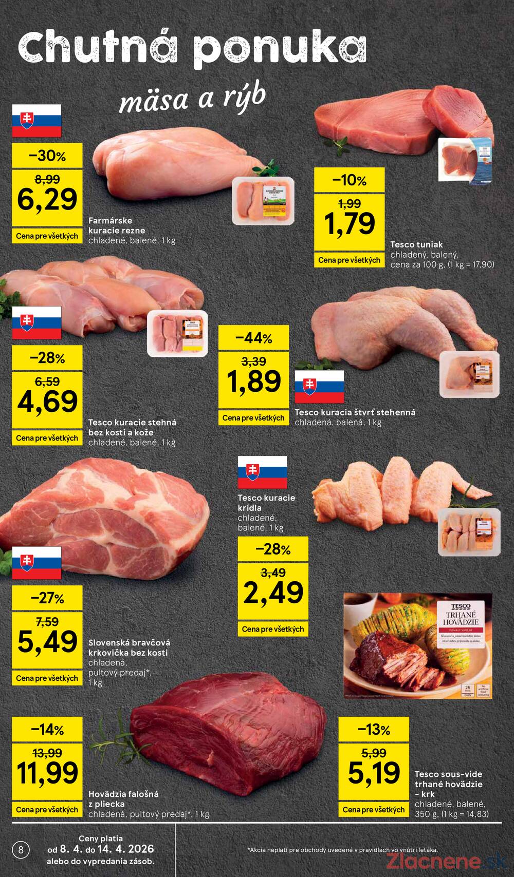 Leták Tesco - Tesco malé hypermarkety 7.4. - 14.4. - strana 8