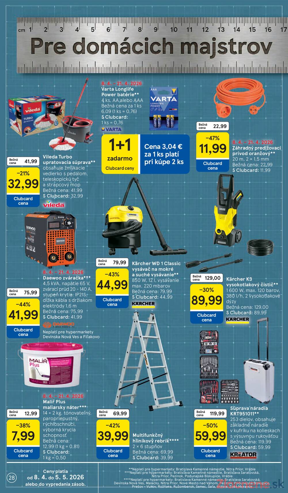 Tesco malé hypermarkety 7.4. - 14.4.