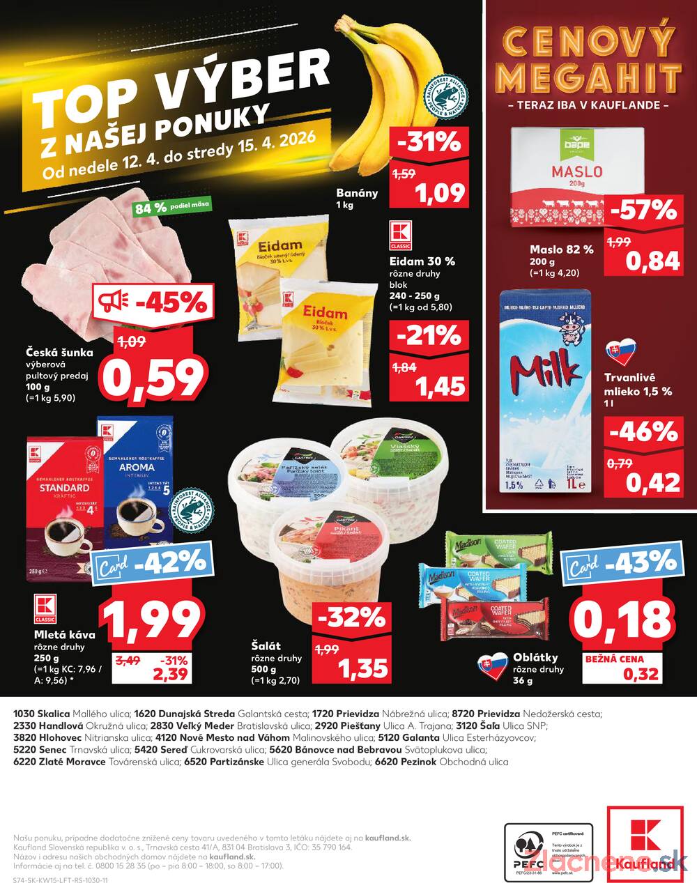 Kaufland 9.4. - 15.4. - Kaufland Piešťany