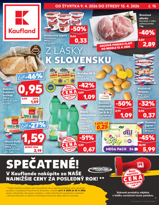 Leták Kaufland 9.4. - 15.4. - Kaufland Martin-Podhaj