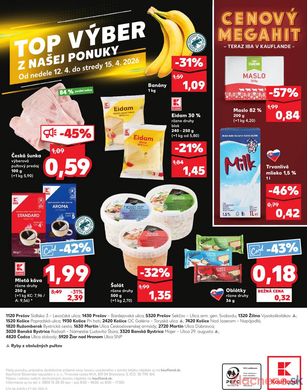 Leták Kaufland - Kaufland 9.4. - 15.4. - Kaufland Banská Bystrica - Majer - strana 74