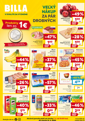 leták BILLA
