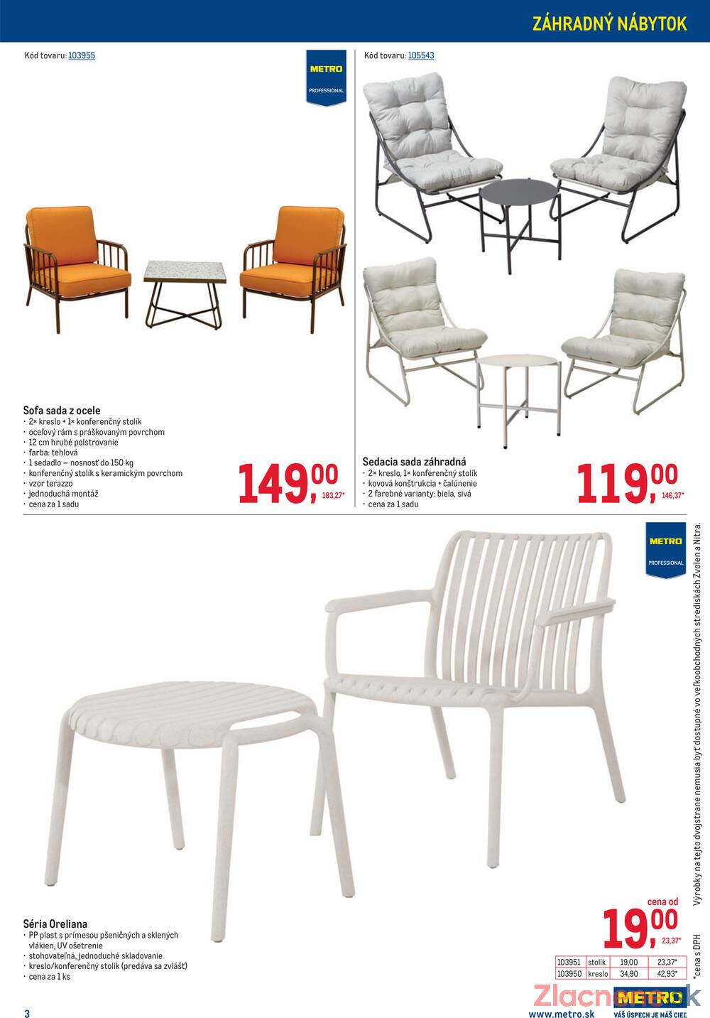 Leták METRO - METRO Vonkajšie vybavenie 2 do 5.5. - strana 3 Leták METRO - METRO Vonkajšie vybavenie 2 do 5.5. - strana 3