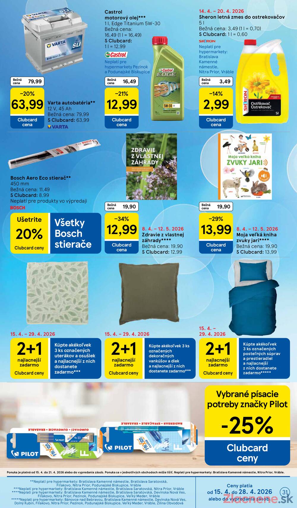 Leták Tesco - Tesco malé hypermarkety 15.4. - 21.4. - strana 31