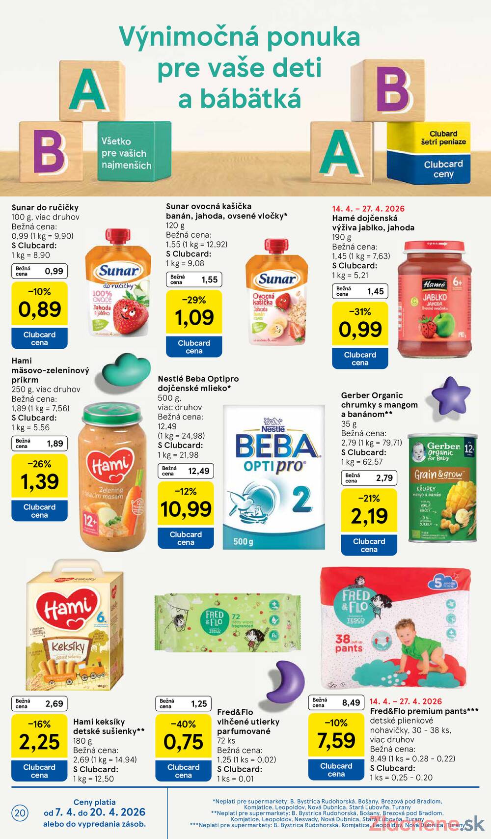 Tesco supermarkety od 15.4. do 21.4.2026