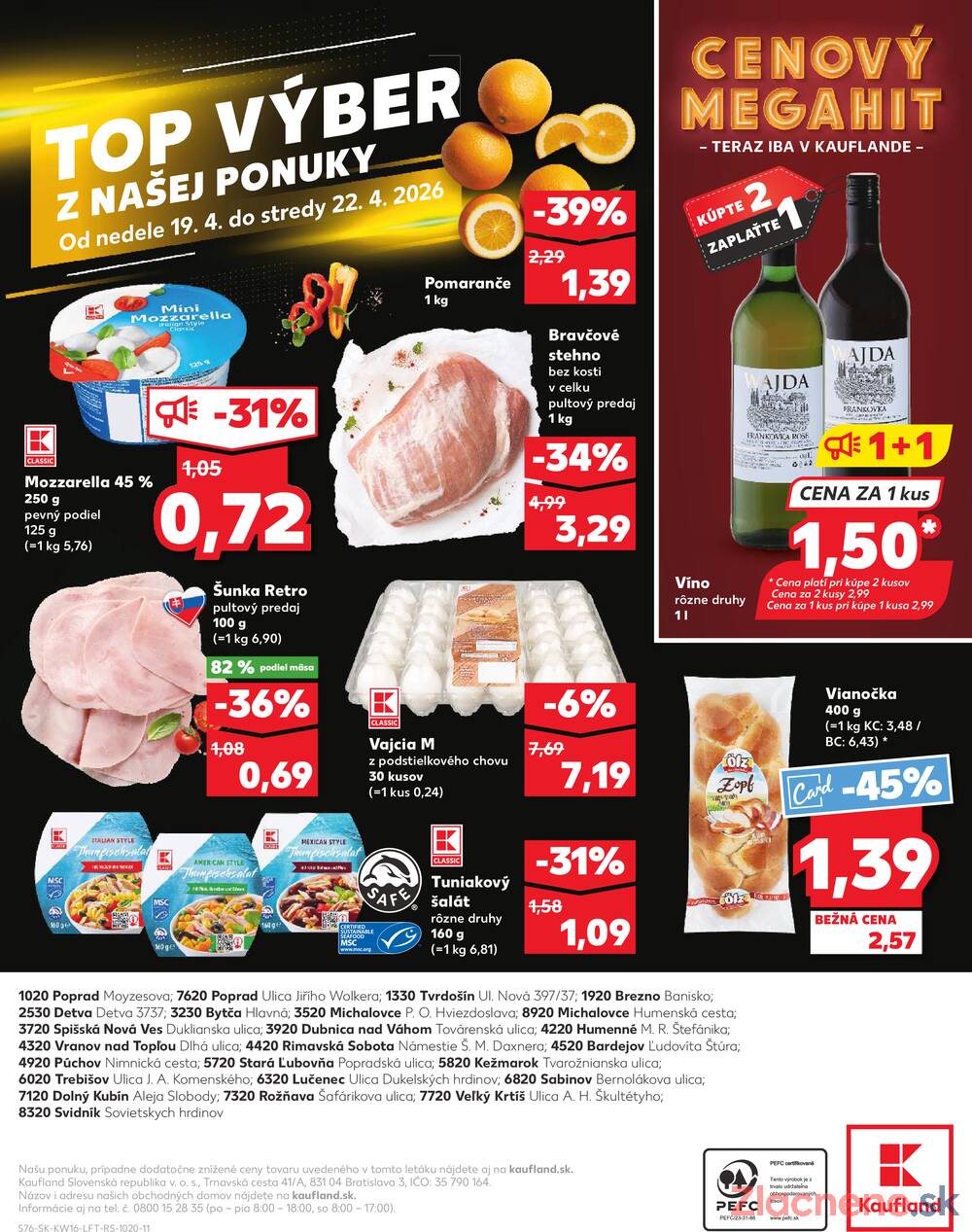 Leták Kaufland - Kaufland 16.4. - 22.4. - Kaufland Bytča - strana 76