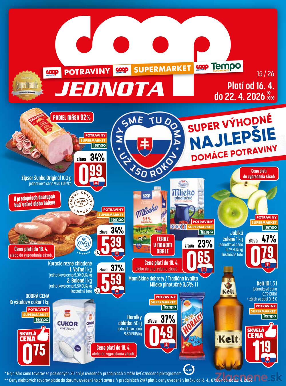Leták COOP Jednota Slovensko - COOP do 22.4. - strana 1