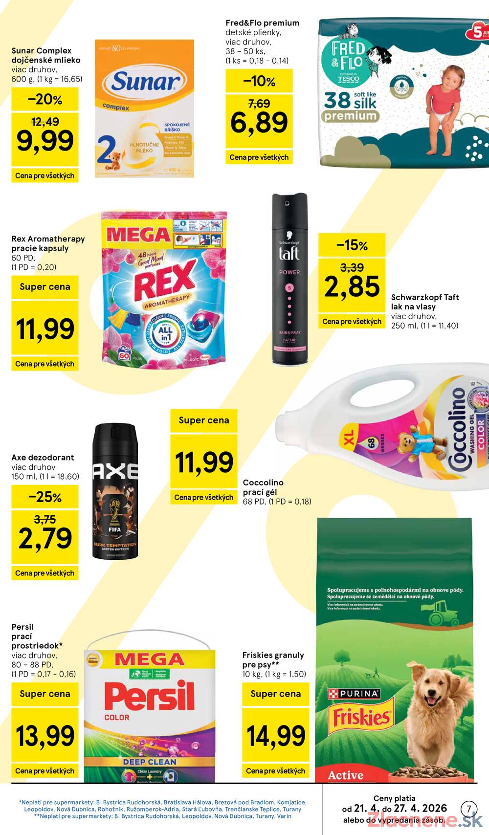 Tesco supermarkety od 22.4. do 28.4.2026