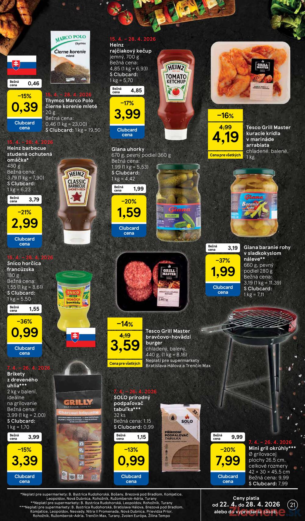 Tesco supermarkety od 22.4. do 28.4.2026