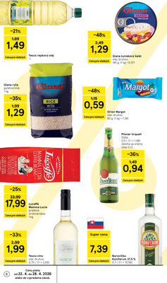Tesco supermarkety od 22.4. do 28.4.2026