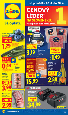 Leták Lidl do 26.4.