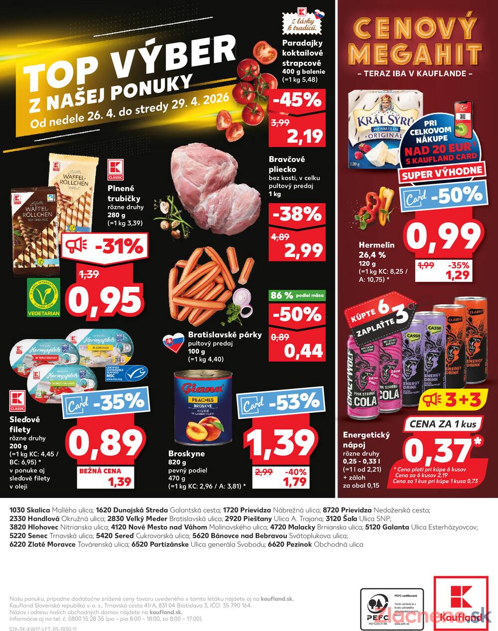 Kaufland 23.4. - 29.4. - Kaufland Šaľa