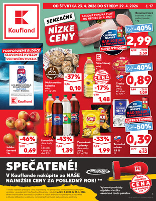 Leták Kaufland 23.4. - 29.4. - Kaufland Trnava - Nová ul.