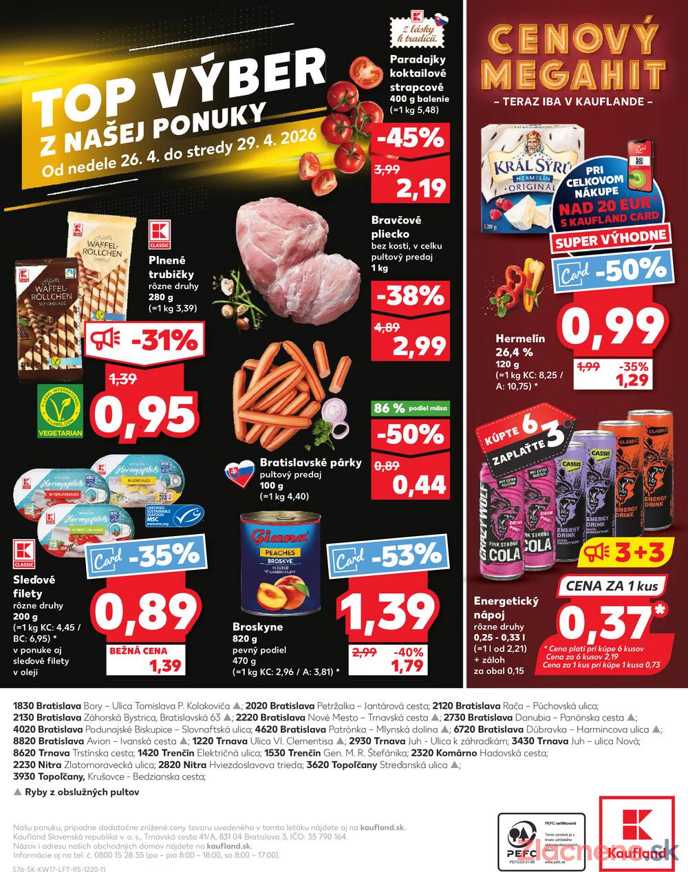 Leták Kaufland - Kaufland 23.4. - 29.4. - Kaufland Bratislava - Nové Mesto - strana 76