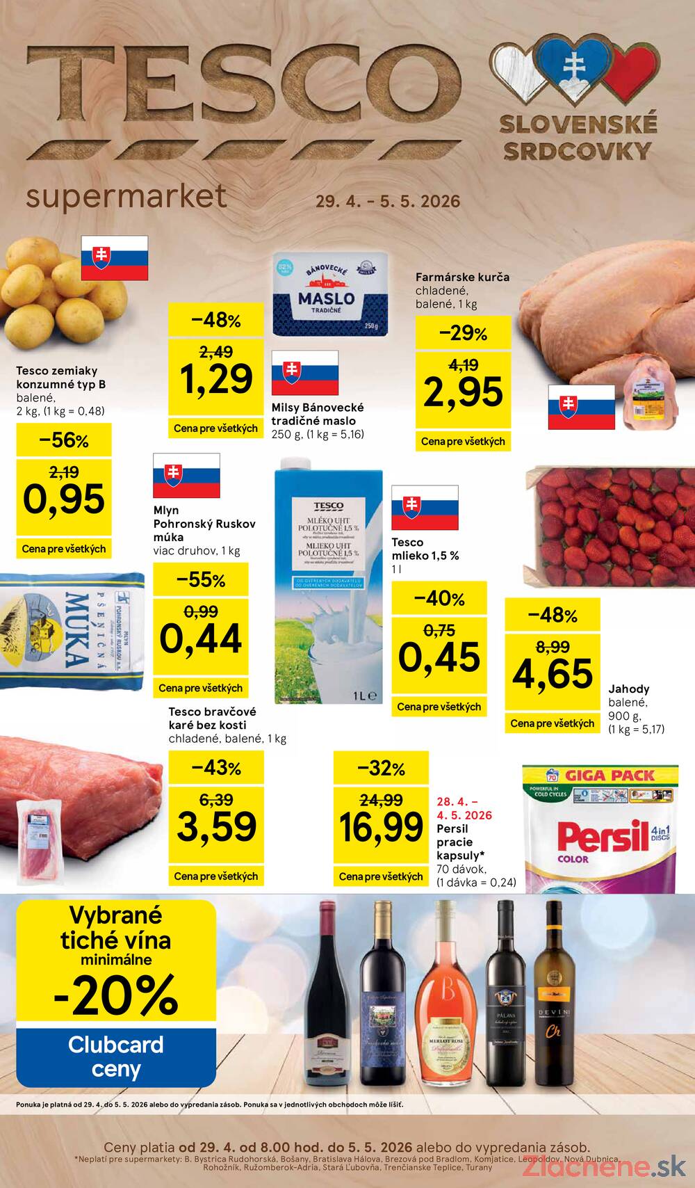 Tesco supermarkety od 29.4. do 5.5.2026