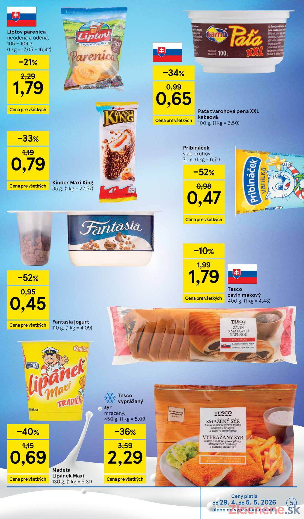 Leták Tesco - Tesco supermarkety od 29.4. do 5.5.2026 - strana 5