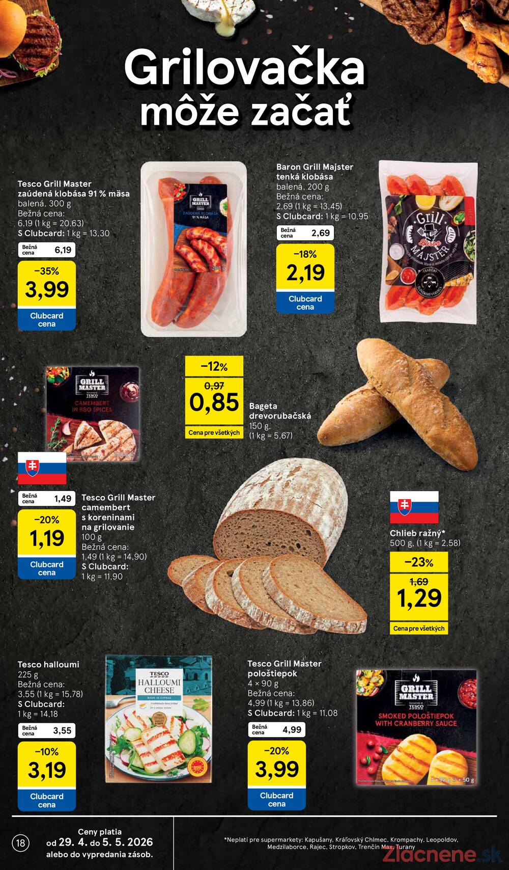 Leták Tesco - Tesco supermarkety od 29.4. do 5.5.2026 - strana 18