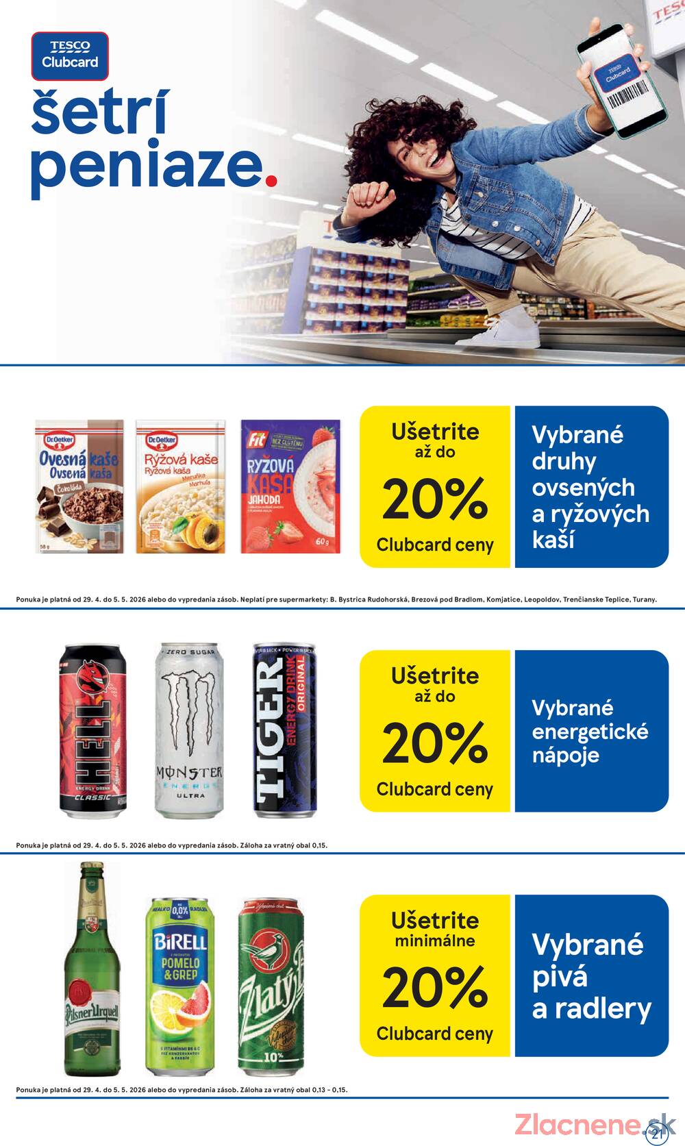 Tesco supermarkety od 29.4. do 5.5.2026