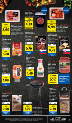 Tesco supermarkety od 29.4. do 5.5.2026