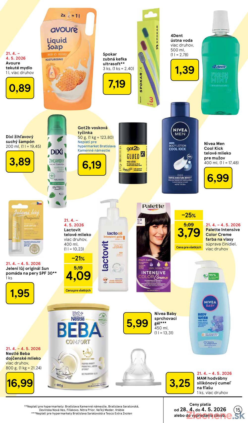 Leták Tesco - Tesco malé hypermarkety 29.4. - 5.5. - strana 15