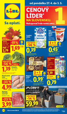 Leták Lidl 27.4. - 3.5.