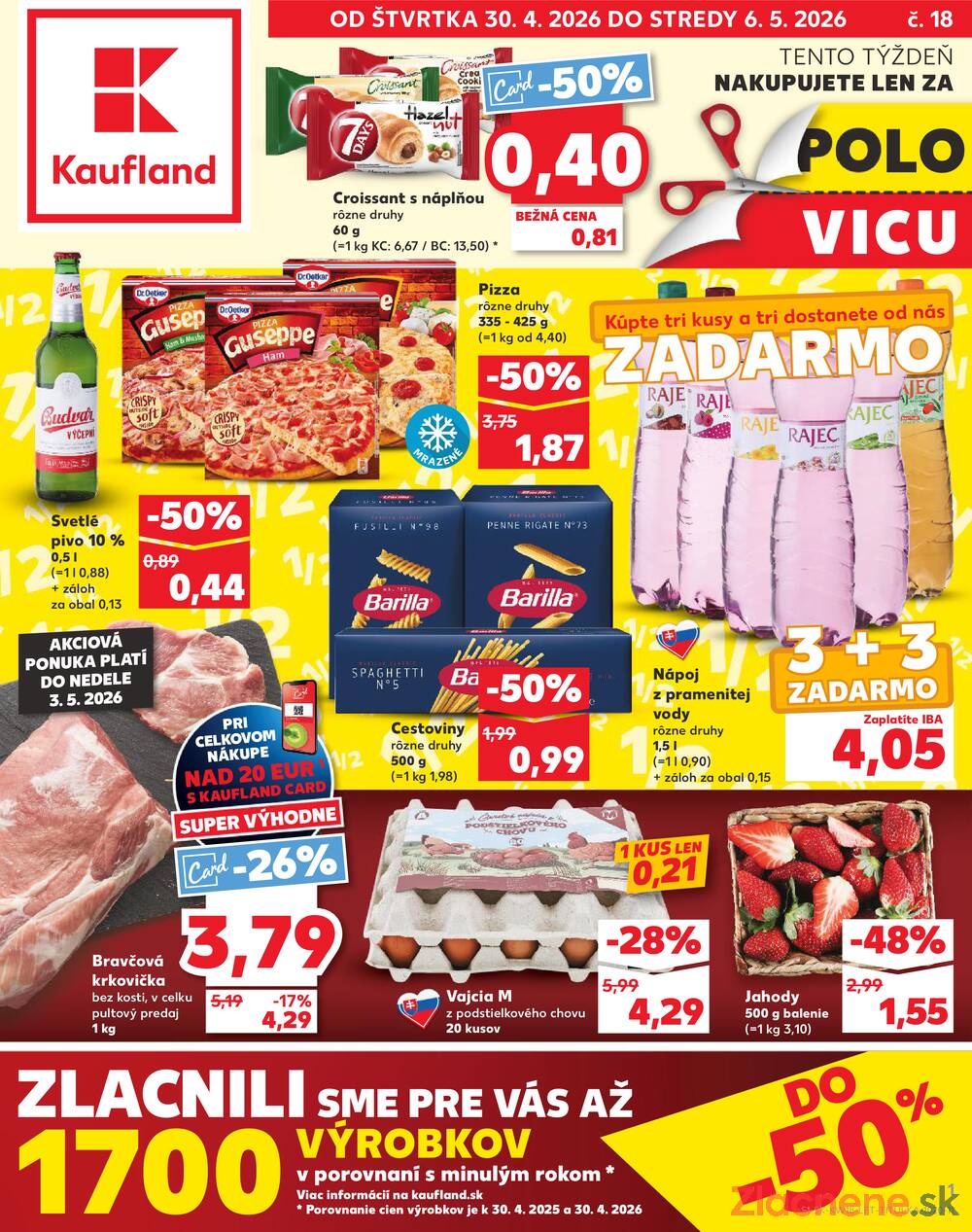 Leták Kaufland - Kaufland 30.4. - 6.5. - Kaufland Prievidza (Necpaly) - strana 1