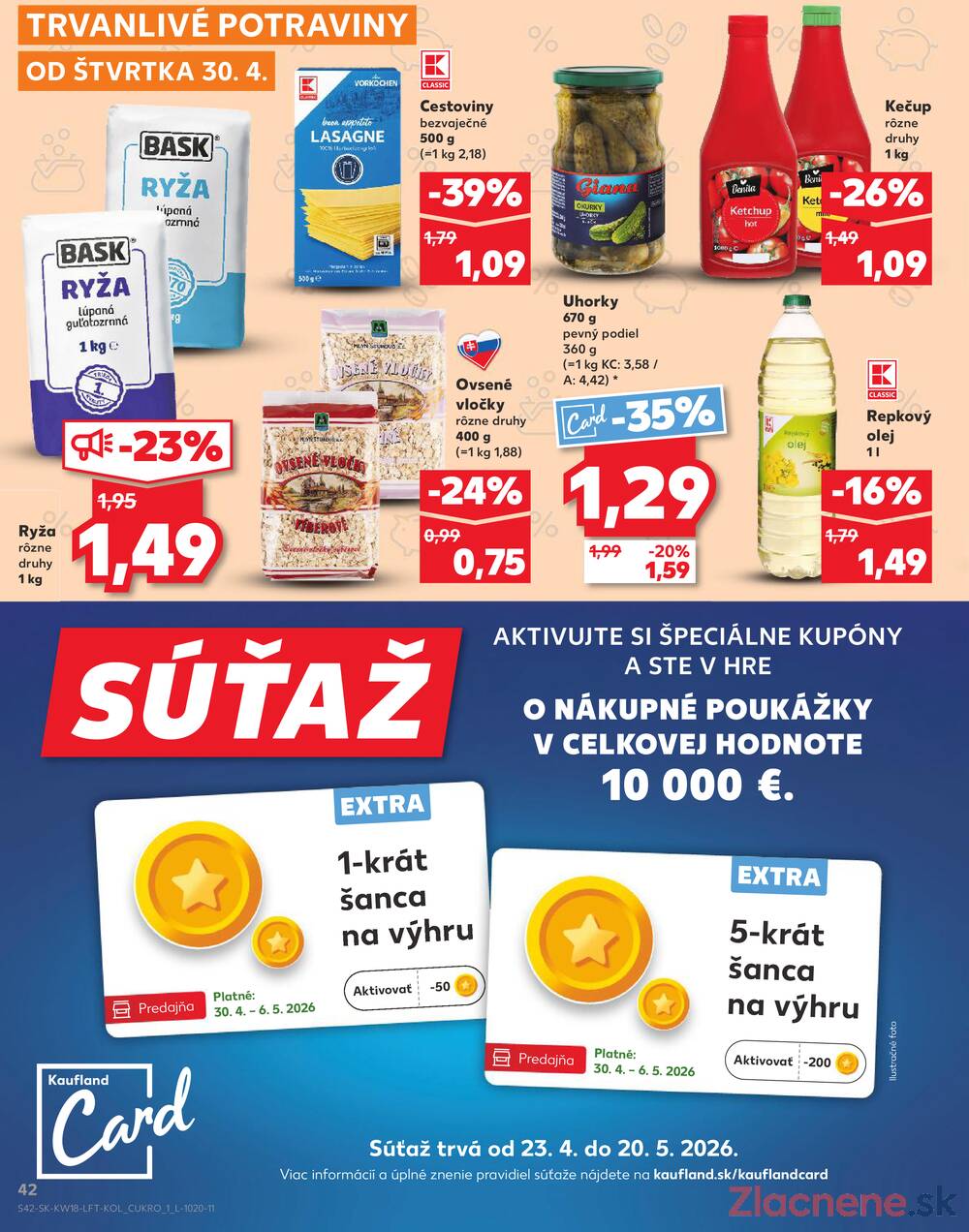 Kaufland 30.4. - 6.5. - Kaufland Trnava - Juh - Bratislavská